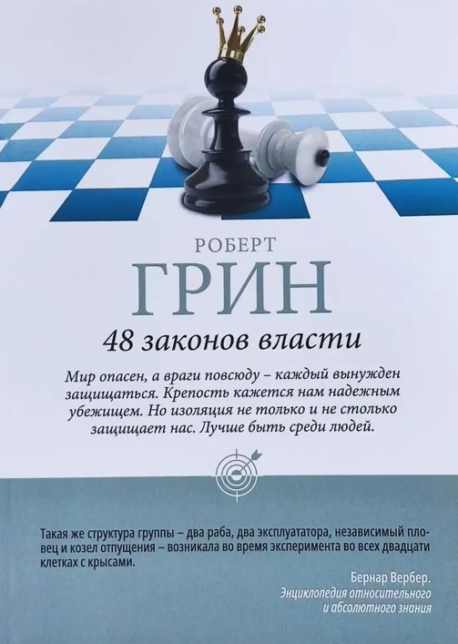 Книга “48 законів влади” – Роберт Грін (Шахмати)