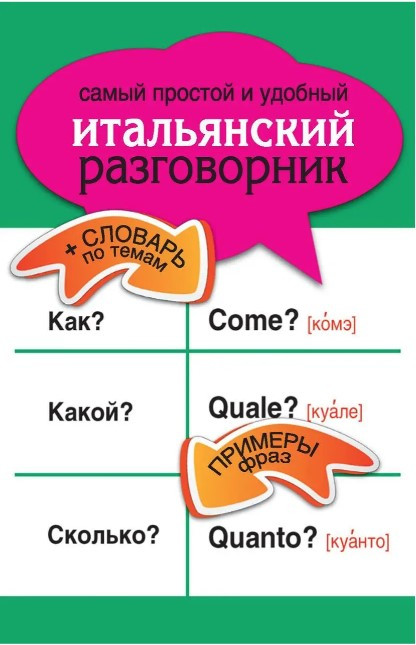 Книга “Найпростіший і зручний італійський розмовник” – Голубєва Л.
